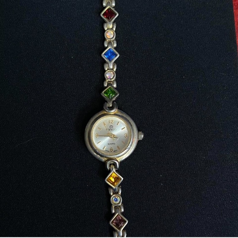 vintage minicci gemstone wristwatch